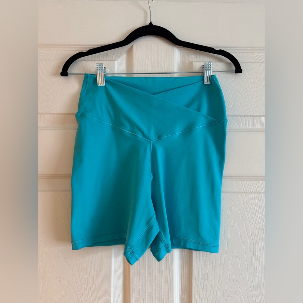 Offline by Aerie Real Me Hi-Rise Bike Short 5” Teal XL